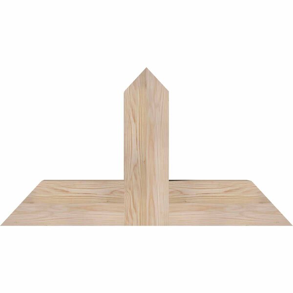 Ekena Millwork Portland Smooth Timber Gable Bracket, Douglas Fir, 36"W x 19"H x 5 1/2"D x 5 1/2"F, 13/12 Pitch GBW036X19X0606POR00SDF - main